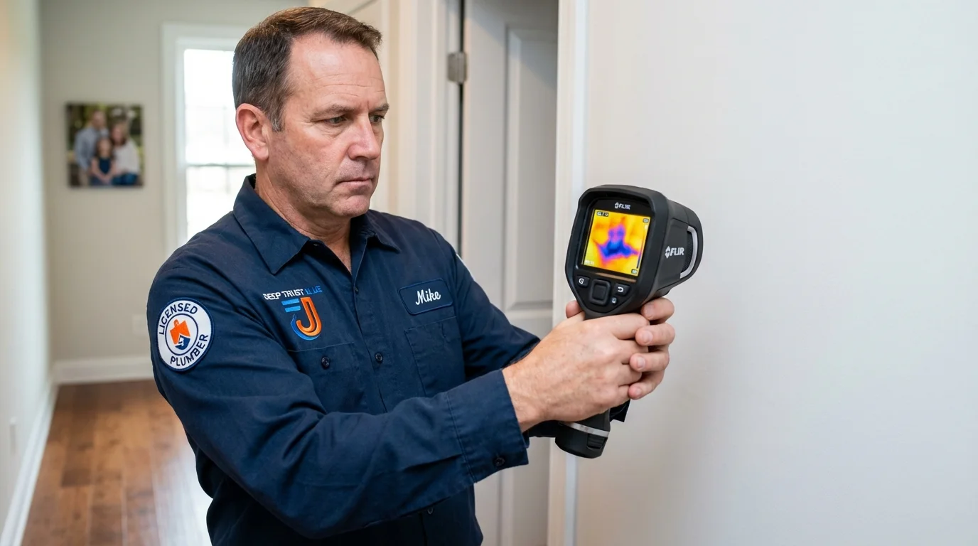 Thermal imaging leak detection by Johns Plumbing LLC in Pierz
